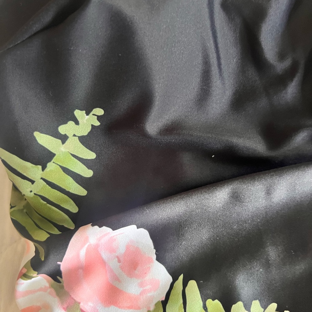 Albion Black Floral One Piece Swimsuit - Picture 5 of 10